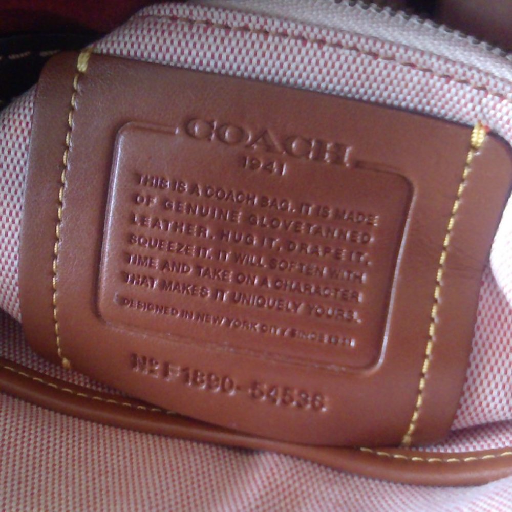 Coach Dark Purple Satchel - Picture 9 of 12